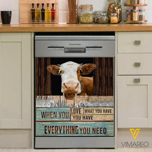 Cattle Kitchen Dishwasher Cover vm6