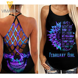 February Girl Criss-Cross Open Back Camisole Tank Top GHMFL