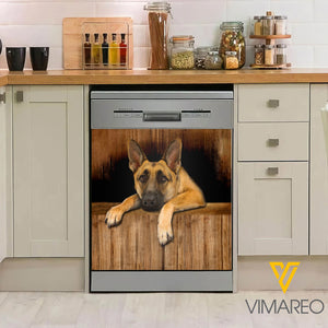 German Shepherd Dog Kitchen Dishwasher Cover tk