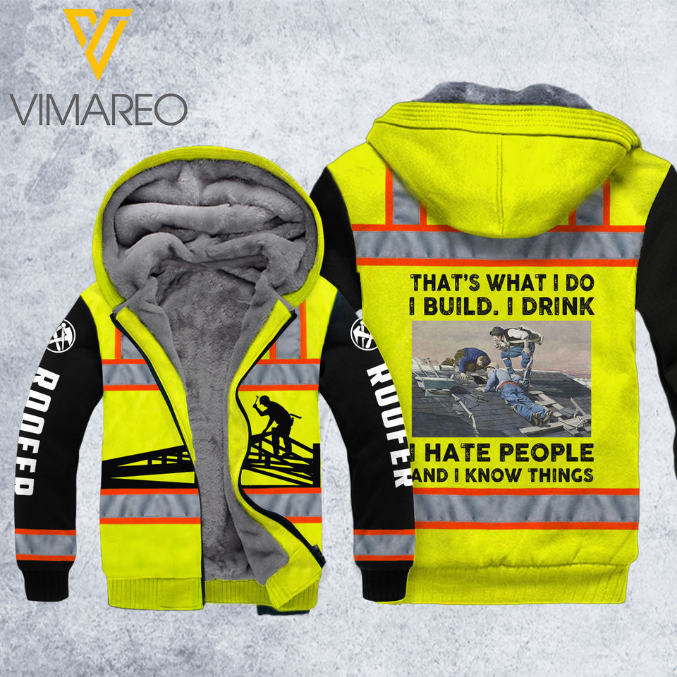 MH ROOFER SAFETY FLEECE HOODIE 3D PRINTED FEB-HQ02