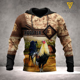 VH Rooster HOODIE 3D ALL PRINT 2302 HVQ