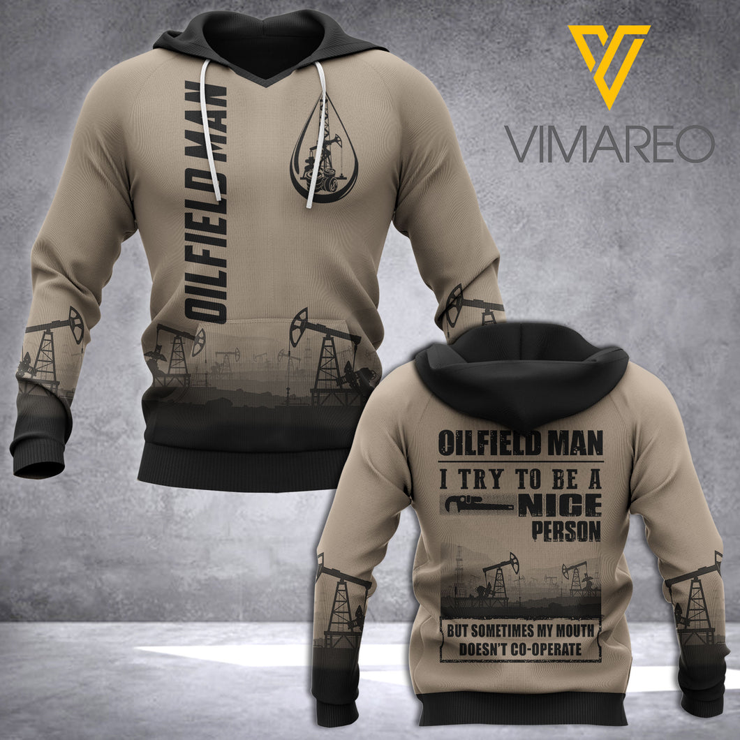 Oilfield Man 3D printed hoodie KSU
