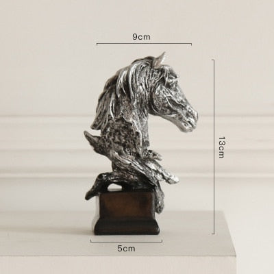 Sculpture Horse Head Abstract Ornaments Decoration For Home