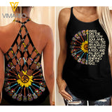 RNR Criss-Cross Open Back Camisole Tank Top CCMEYW3