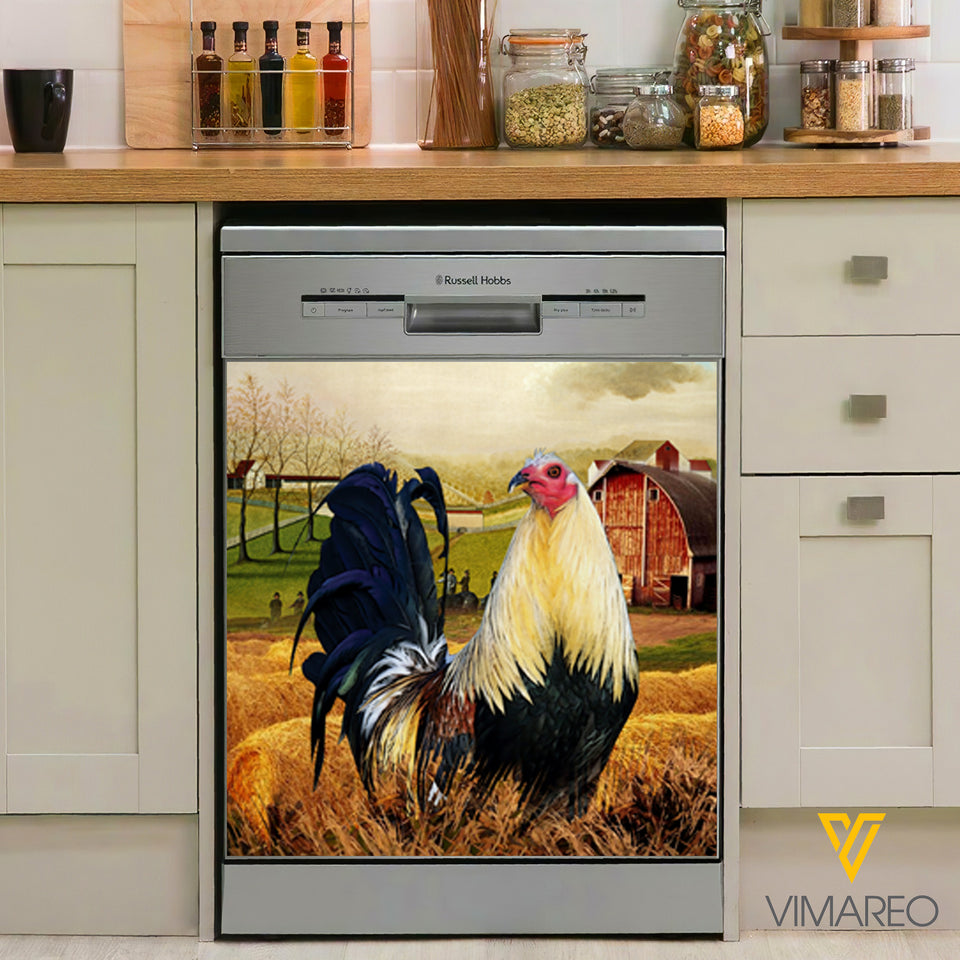 Rooster Kitchen Dishwasher Cover