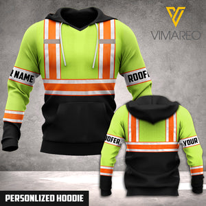 Personalized Roofer 3D printed hoodie MEU